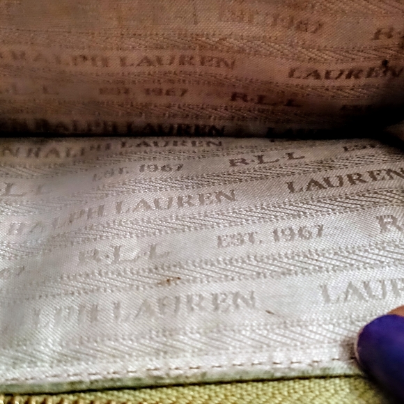 Ralph Lauren RLL Clutch Wallet. Tan to Rose Gold. - Picture 2 of 3